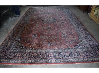 Large Semi-Antique Sarouk Room Size Oriental Rug (CTF50)