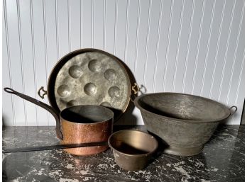 Four Pcs Of Antique Cookware (CTF10)