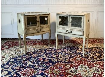 Pair Of French Style Bedside Stands (CTF20)