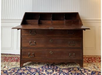 Antique English Mahogany Slant Lid Desk (CTF30)
