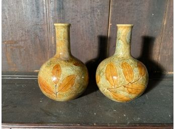 Pair Of Maud Bowden (1903-1937) Royal Doulton Pottery Vases (CTF10)