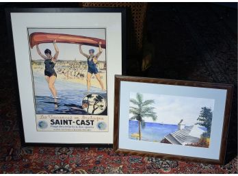 **Updated** Later Printed Saint-Cast Poster And Bob Seeve Bermuda High Watercolor  (CTF10)
