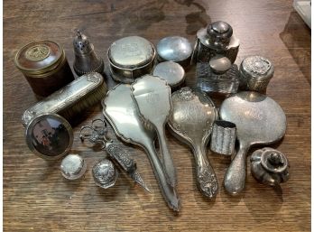 Assorted Sterling Items From The Dresser Top (CTF10)