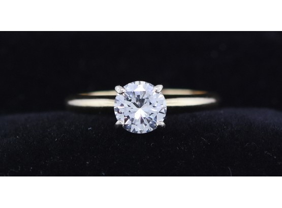 14k  Diamond Engagement Ring , .75 Ct