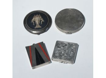 4 Silver Compacts