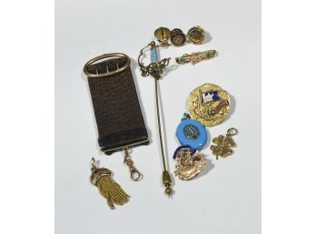 Victorian Jewelry Lot, Some Gold