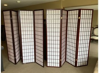 Two Room Dividers In Dark Stained Wood (CTF10)