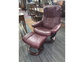 Ekornes Stressless Leather Chair &  Ottoman (CTF20)