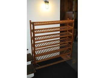 Country Six Tiered Wood Standing Industrial Shoe Rack (CTF20)
