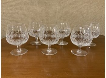 Six Waterford Brandy Snifters, Colleen Pattern (CTF10)