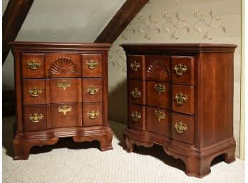 Chippendale Style Mahogany Stained Block Front Bachelors Chests (CTF30)