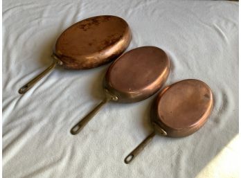 E. Delliherin Paris Oval Copper Pans (CTF10)