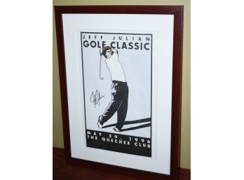 1996 Jeff Julian Golf Classic Poster, Signed By Jeff Julian (CTF10)