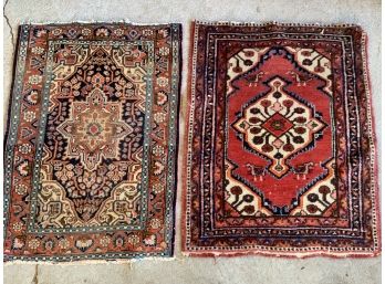 Two Vintage Oriental Scatter Mats (CTF10)