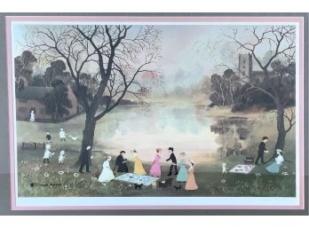 Helen Bradley Limited Edition Lithograph, Our Picnic, 1972 (CTF10)