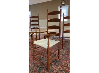Set Of Four Dana Robes Signed Cherry Shaker Style Chairs (CTF20)