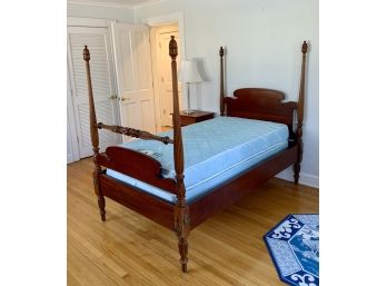 Pr. Federal Style Mahogany Tall Post Twin Beds (CTF80)