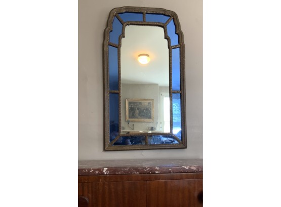 Antique Decorative Mirror With Cobalt Panels(CTF10)