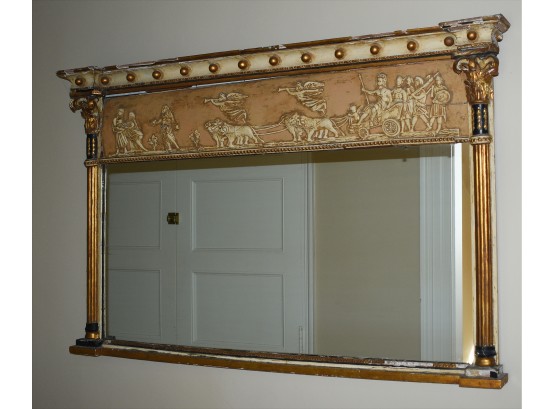 Large Antique Grecian Revival Style Mirror (CTF20)