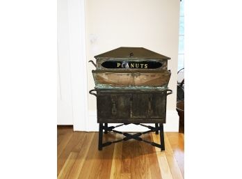 Antique Copper And Steal Peanut Roaster (CTF10)