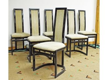 Six Lubek Modernist Lacquered Dining Chairs (CTF30)