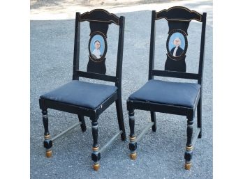 Decorative Painted Side Chairs, By Timothy Campbell Keene NH 2013 (CTF10)