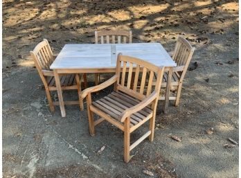 Teak Table And Chairs (CTF30)