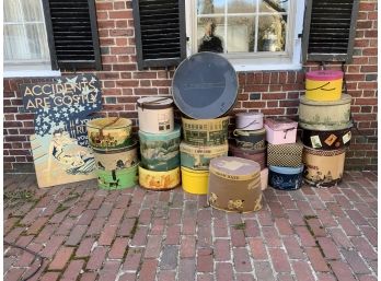 Extensive Lot Of Collectible Vintage Hat Boxes (CTF20)