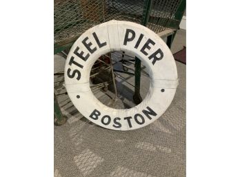 Vintage 'Steel Pier Boston' Life Preserver  (CTF10)