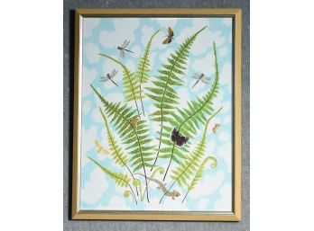 Giclee, Fern With Salamander, By Roger Sandes (CTF10)