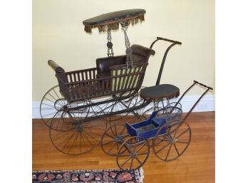 Two Antique Doll Carriages (CTF20)