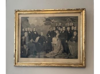 Antique Engraving The Union, H.S. Sadd, Printed By W. Pate (CTF10)