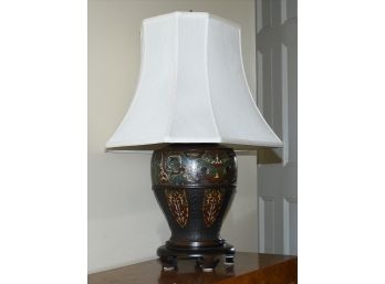 Antique Champleve Table Lamp (CTF10)