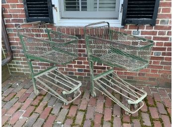 Two Vintage Shopping Carts (CTF20)