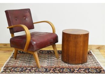 Brasilia Rosewood Stamped Stand And Mid-century Rocking Chair (CTF20)