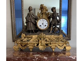 French Figural Antique Mantle Clock (CTF10)