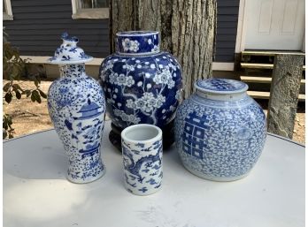 Good Antique Chinese Blue & White Porcelain Lot (CTF20)