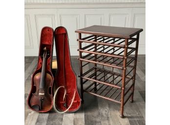 Ole Bull Violin And Vintage Shelf (CTF10)