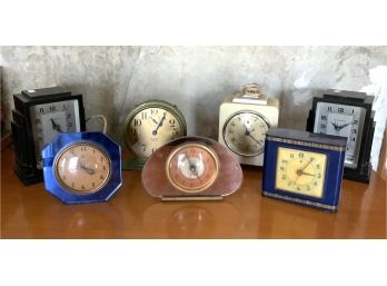 Deco Clock Lot: Tucheron, Westclox, Hammond, Etc. (CTF10)