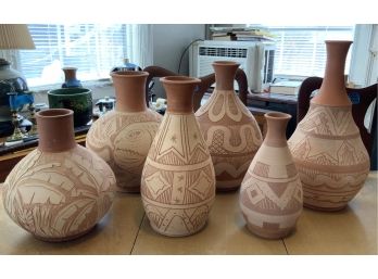 Six Haitian Terracotta Vessels, Hoover And Turgeon (2 Of 4 Lots) (CTF20)