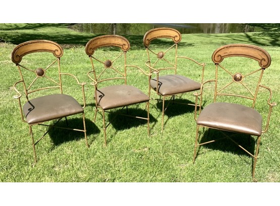 Vintage Bassett Painted Iron Chairs (CTF10)