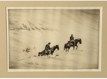 Levon West Etching 'Through The Neve' (CTF10)