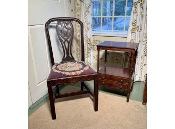 Vintage Chair & Stand (CTF10)