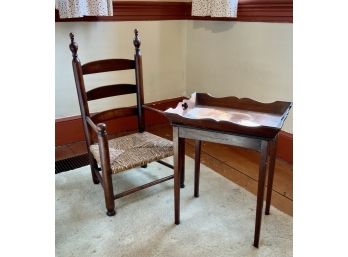 Vintage Child's Chair And Small Side Table (CTF10)