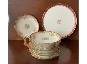 Limoges Plates And Tray (CTF10)