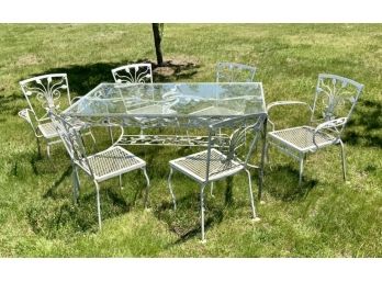 Vintage Salterini Wrought Iron Table And Chairs (CTF40)