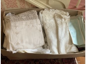 2 Boxes Vintage Table Linens (CTF10)