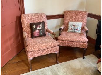 Pr. Ladies Queen Anne Style Lolling Chairs (CTF20)