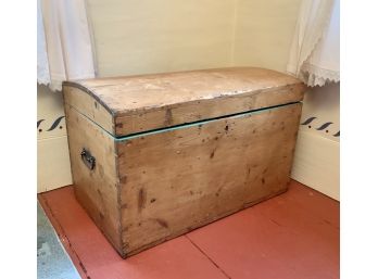 19th C. Pine Dome Top Trunk (CTF10)