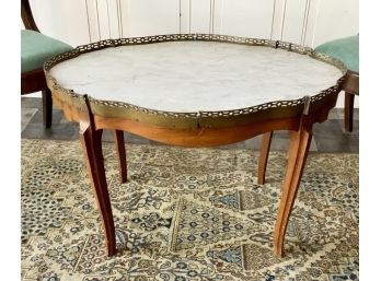 French Style Marble Top Coffee Table (CTF10)